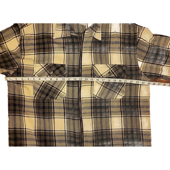 Industrial Rags Plaid FullZipper 2Pocket Size LARGE New Without Tags NotButtonUp - Picture 5 of 8